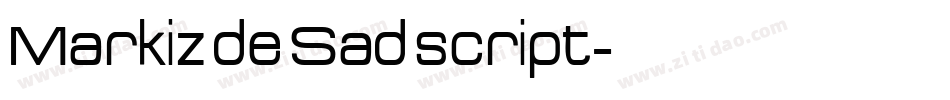 Markiz de Sad script字体转换